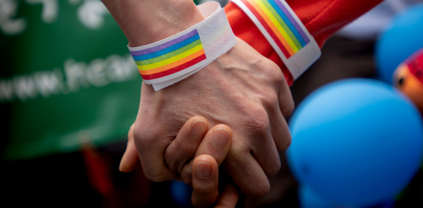 holding hands